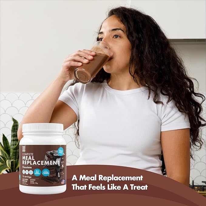 Yes You Can! Meal Replacement Shake - 20G Protein, 5G Fiber, 21 Vitamins & Minerals, 0G Added Sugar - Meal Replacement Protein Powder - Complete All-in-One Nutrition - 15 Servings (Chocolate) - 2 Pack