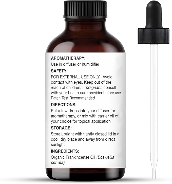 Majestic Pure Organic Frankincense Essential Oil with Glass Dropper - 1 Fl Oz - 100% Pure and Natural Frankincense Oil - Premium Grade Essential Oils for Diffuser, Aromatherapy, Soap and Candle Making