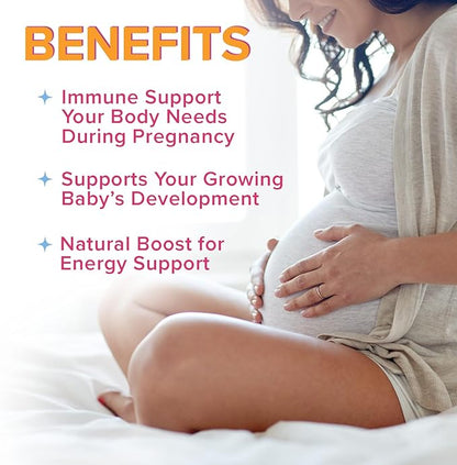 Folic Acid Gummies for Women - Folate 785 mcg Per Serving - Essential Prenatal Vitamins for Mom & Baby, Vegan Folic Supplement Gummy, Daily B9 Vitamin, Before During After Pregnancy - 60 Gummies
