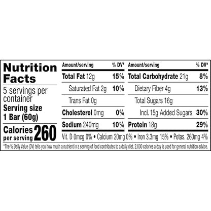 RXBAR High Protein Bars, Gluten Free, Protein Snacks, Strawberry Peanut Butter (6 Boxes, 30 Bars)