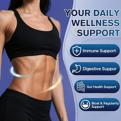 Digestive Enzymes Postbiotics Prebiotics Probiotics for Women Men, 200 Billion CFU 36 Probiotic Strains - Complete Gut, Digestive, Regularity, Gas, Bloating & Immune Support Supplement, Vegan, 60 Days