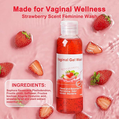Feminine Wash & Yoni Oil & Yoni Soap Set for Women, Yoni Wash for Vaginal Ph Balance Remove Odor, 1 Fl.Oz Moisturizing Feminine Oil & 5.07 Fl.Oz Body Wash & 3.53 Oz Soap Bar