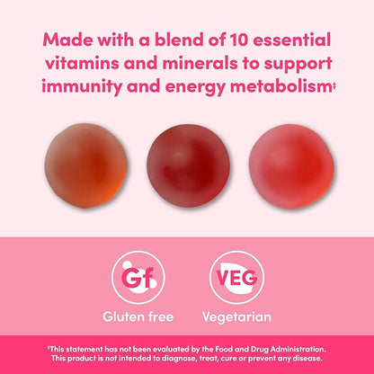 Amazon Elements - Adult Women’s Organic Multivitamins, 90 Gummies (30 Servings), Vegetarian, Gluten Free (Previously Revly) (Pack of 3)