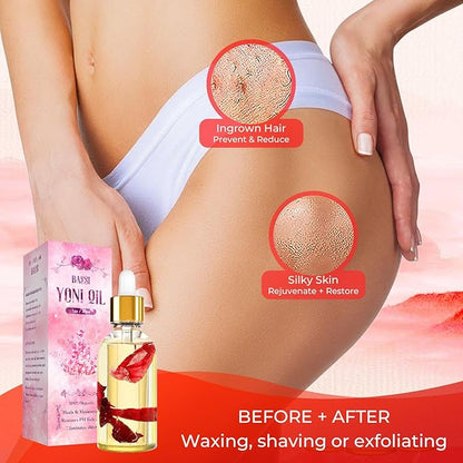 Yoni Soap Bars & 2PCS Natural Yoni Oil Set, Natural Yoni Oil Vaginal Wash for Women Feminine Wash Vaginial Deodorants pH Balance, Eliminates Odor, Feminine Oil 30ml/1 fl oz, Vaginal Care Soap 3.53 oz