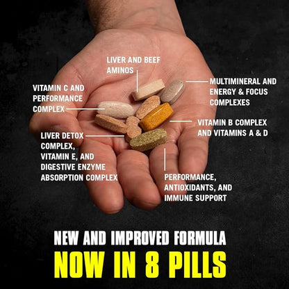 Animal Pak - Convenient Multivitamin for Men & Women Daily All-in-One Vitamin & Supplement Pack - Zinc, Vitamins C, B, D, Amino Acids, and Immune Support - Sports Nutrition Performance - 44 Count