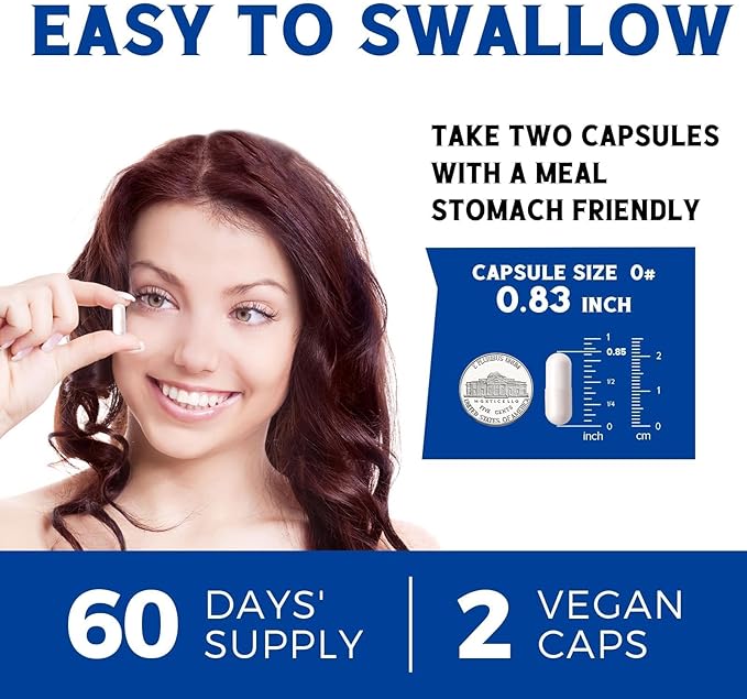 10 in 1 Magnesium Complex, 420mg Elemental Magnesium | Ultra Strength, Max Absorption | Chelated Magnesium Supplement for Nerves, Bone & Heart Health | Non-GMO, 120 Vegan Capsules