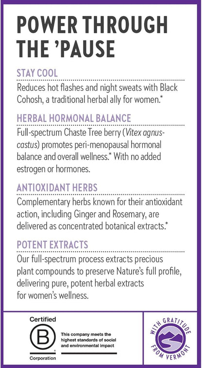 New Chapter Menopause Supplement - Estrotone Herbal Hormone Balance for Women in Perimenopause, with Black Cohosh for Hot Flash Relief & to Reduce Night Sweats + Vitex, No Added Hormones - 30 ct