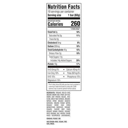 CLIF BAR - Energy Protein Bars - Peanut Butter Banana with Dark Chocolate - Made with Organic Oats - Energy Bars - Non-GMO - (10 Pack)