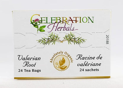 Celebration Herbals Tea Valerian Root Organic -- 24 Herbal Tea Bags