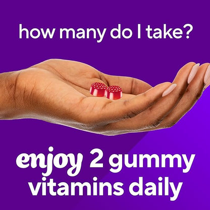 vitafusion Extra Strength Vitamin B12 Gummies, Supports Energy Metabolism and Nervous System Health Support, Gummy Vitamin Supplement for Women and Men, Cherry Flavor, 45 Day Supply, 90 Count