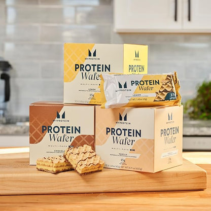 Myprotein Crispy Protein Wafers | 15g Protein | Box of 10 | Chocolate | High Protein Snack Bar | Milk & Whey Isolate | Low Sugar