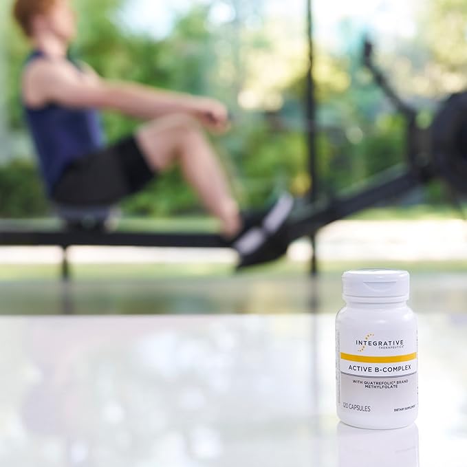 Integrative Therapeutics Active B-Complex - with Choline and Methylfolate - Cellular Energy, Immune Function & Heart Health Support with Vitamins B2, B6 & B12*-Gluten-Free - 120 Capsules (60 Servings)