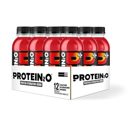 Protein2o 15g Whey Protein Infused Water Plus Energy,Cherry Lemonade,16.9 oz Bottle,(Pack of 24)