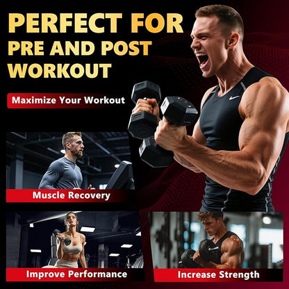 Creatine Monohydrate Gummies 6000mg for Men & Women, Sugar Free Creatine Gummy for Pre & Post Workout, High Absorption Supplement with BCAA, Support Boost Strength, Endurance & Muscle Recovery
