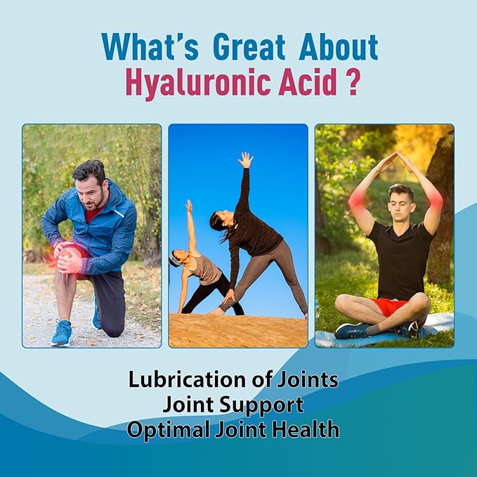 duwhot Hyaluronic Acid Gummies, Hyaluronic Acid Supplements with Vitamin C & Biotin 5000mcg for Skin, Hair, Nails Health, Joints Supplements for Women & Men, Low Sugar, Vegan, Non-GMO, 60 Counts