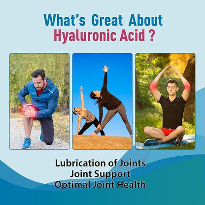 duwhot Hyaluronic Acid Gummies, Hyaluronic Acid Supplements with Vitamin C & Biotin 5000mcg for Skin, Hair, Nails Health, Joints Supplements for Women & Men, Low Sugar, Vegan, Non-GMO, 60 Counts