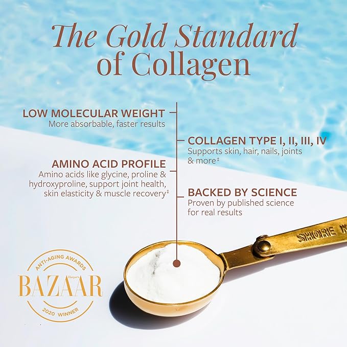 Shore Magic Premium Marine Collagen Powder Types I-IV – Wild Fish, Hydrolyzed Peptides, Unflavored, 9g Protein Per Serving – Supports Youthful Skin, Hair, Nails & Joints, 30-Day Supply