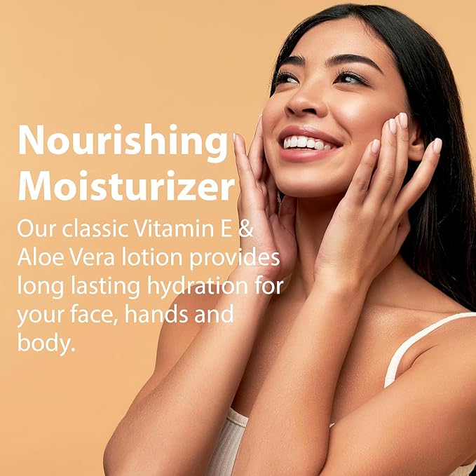 Sanar Naturals Healthy Skin Vitamin E Lotion with Aloe Vera Gel, 60 ct - Face Moisturizer SkinCare, Serum Capsules - Reduce Wrinkles, Dark Spots - Rapid Repair for Smooth HydratedSkin (Pack of 2)