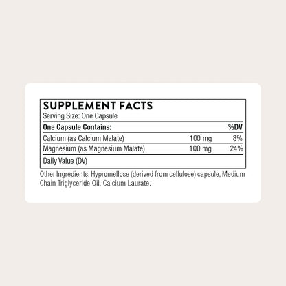 THORNE - Calcium-Magnesium Malate - Optimally Absorbed Magnesium & Calcium Mineral Supplement - Supports Bone, Muscle, Lung & Heart Health* - Third-Party Certified - Dairy & Gluten-Free - 240 Capsules