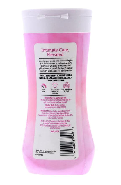 Summer's Eve Cleansing Wash Sensitive Skin, Simply Sensitive 9 Fl Oz (Pack of 4)