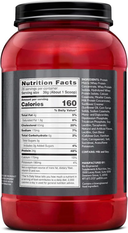 BSN SYNTHA-6 EDGE Protein Powder, Vanilla Flavored Powder with Hydrolyzed Whey, Micellar Casein, for Muscle Gain, Low Sugar, 24g Protein, Vanilla Milkshake, 28 Servings, 2.34 Pound (Pack of 1)