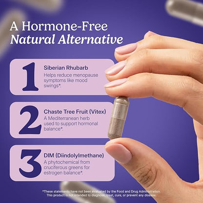 Santo Remedio Hormonal Balance for Women | Menopause Support for Hot Flashes, Night Sweats & Mood Swings | Hormone-Free Formula with Siberian Rhubarb, Chaste Tree & DIM | Doctor Juan Rivera Product