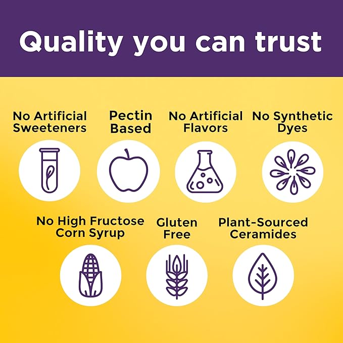Nature Made Skin Hydration Gummies Plus Plant-Sourced Ceramides, Support Healthy Skin As You Age, with Biotin & Vitamin C, 50 Gummies, 25 Day Supply