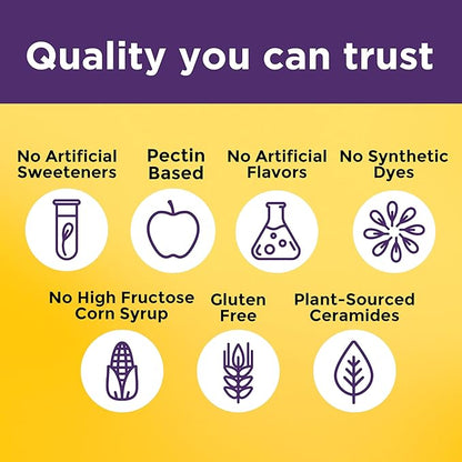 Nature Made Skin Hydration Gummies Plus Plant-Sourced Ceramides, Support Healthy Skin As You Age, with Biotin & Vitamin C, 50 Gummies, 25 Day Supply