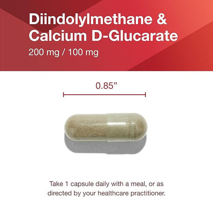 PROTOCOL FOR LIFE BALANCE DIM 200 Plus CDG - 200mg - Calcium & DIM Supplement - for Cleanse Detox & Hormone Metabolism - Calcium D Glucarate - Non-GMO & Kosher - 90 Veg Caps