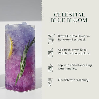 Luxmi Estates Blue Pea Flower Herbal Infusion 25 gm Tin, 0.88 Oz | 25 Cups | Rich in Natural Antioxidants