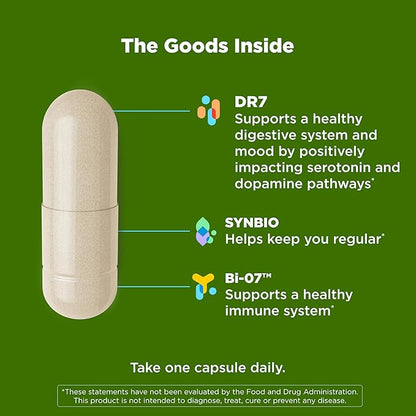 OLLY Big 10 Probiotic, Supports a Healthy Gut Microbiome,* 10 Billion CFUs, 30 Day Supply - 30 Count