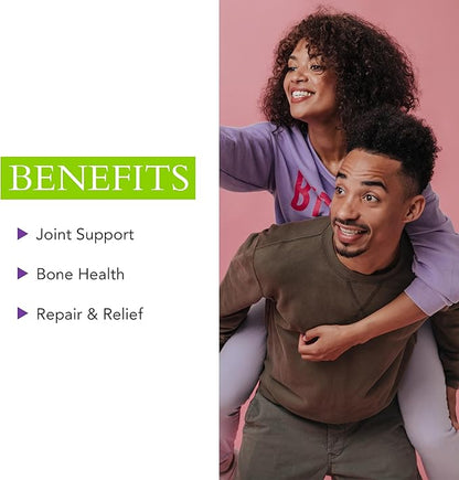 Glucosamine Chondroitin MSM – Natural Joint Support Supplement - Advanced Repair & Relief Supplements for Men & Women - Vegan, Non-GMO, Gluten Free, No Fillers, 60 Capsules