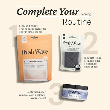 Fresh Wave Orange Odor Eliminating & Deodorizing Packs | Bag of 6