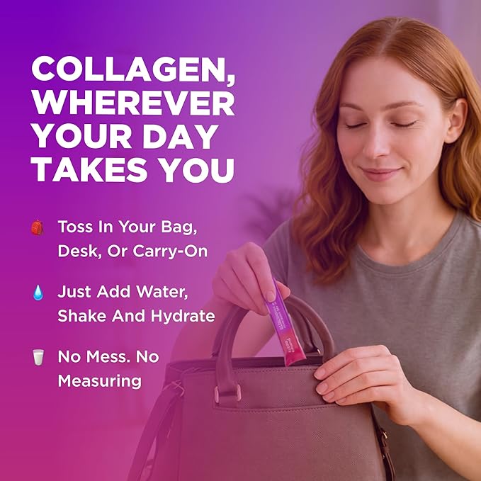 Keto Vitals Collagen Powder for Women Plus Electrolytes - 30 Travel Packets - 7.78G of Type I & III Grass Fed Hydrolyzed Collagen Peptides Protein Per Stick - Colageno Hidrolizado for Women