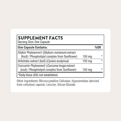 THORNE - S.A.T. - Milk Thistle Complex with Silymarin, Artichoke & Turmeric Extracts for Liver Function & Digestion Support* - Third-Party Certified - Gluten, Dairy & Soy-Free - 60 Capsules