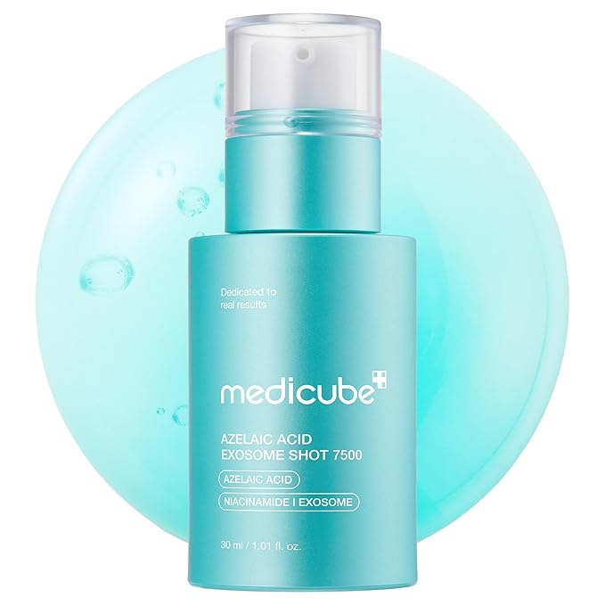 medicube Exosome Shot Azelaic Acid 7,500 PPM Spicule Facial Serum | Deep Hydration for Smooth, Even Skin | Ideal for Use After Spot Care, with Azelaic Acid, Niacinamide | Korean Skincare, 1.01 fl.oz
