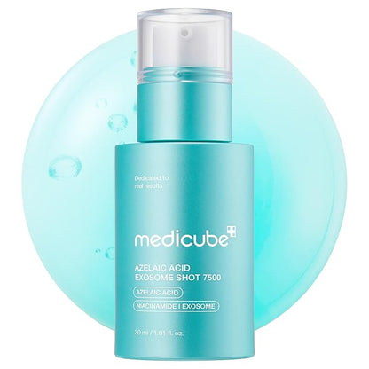 medicube Exosome Shot Azelaic Acid 7,500 PPM Spicule Facial Serum | Deep Hydration for Smooth, Even Skin | Ideal for Use After Spot Care, with Azelaic Acid, Niacinamide | Korean Skincare, 1.01 fl.oz
