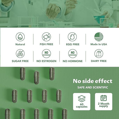 Body Deodorizing Supplement, Natural Internal Odor Control Pills for Men & Women, Chlorophyll Capsules for Skin, Breath and Gut Health (60 Capsules)