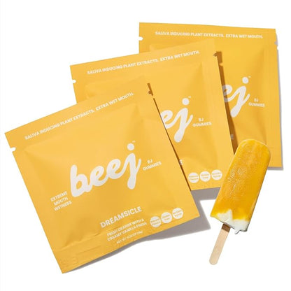 BEEJ Gummies for Couples - Natural Intimacy Gummy Candy - Romantic Gift for Birthday, Honeymoon, Anniversary, Valentines Day - No Artificial Flavors - Made in USA - 3 Pack, Dreamsicle