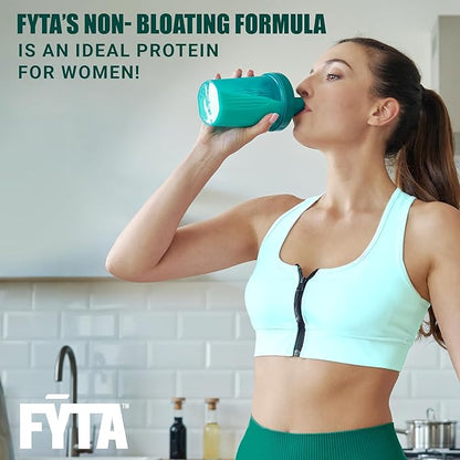 FYTA Vegan Protein Powder - Chocolate Plant Based Protein Powder with Better Taste & Texture Than Whey Protein - 30g Non-GMO & Dairy Free Protein Powder Vegan for Women & Men - Creamy Chocolate 630g