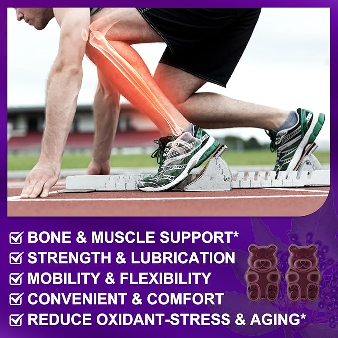 Glucosamine Chondroitin Gummies - 3- Pack, Extra Strength 1500mg Glucosamine with MSM & Elderberry, Flexibility Support, Best Cartilage & Immune Support Supplement for Men and Wome - 180 Gummies