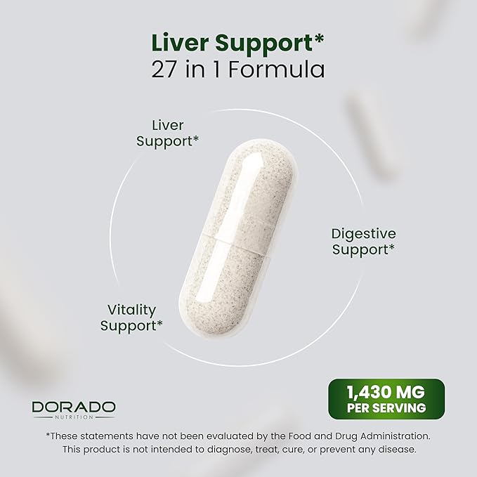 Liver Cleanse Detox & Repair (27 in 1 Formula - Milk Thistle, Dandelion Root, Turmeric, Artichoke Extract & More) - Detox Cleanse Supplement, Liver Support for Adults, Vegan - 60 Capsules (Pack of 2)
