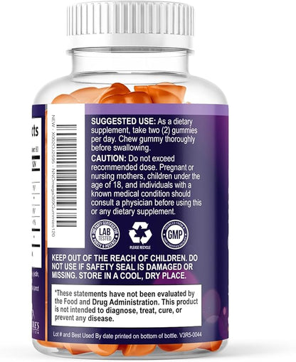 Omega 3 6 9 Gummies - Vegan Omega 3 Supplement Gummy - Essential Fatty Acids Oil 369 Complex Heart Support & Brain Support for Women, Men & Pregnancy, Fish Free Non-GMO, Orange Flavored - 120 Gummies