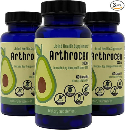 Joint Health Supplement with 300 mg ASU (Avocado Soy Unsaponifiables) – Supports Joint Mobility & Cartilage – Plant-Based Daily Joint Support – Non-GMO, Gluten & Dairy Free – 180-Day Supply