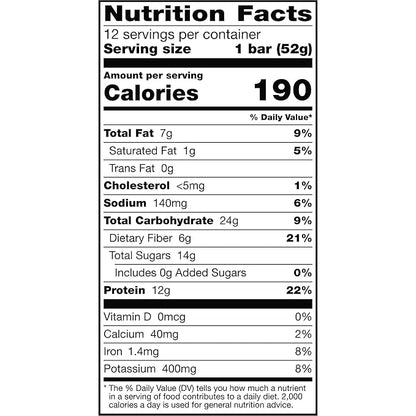 RXBAR Protein Bars, 12g Protein, Gluten Free Snacks, Strawberry, 22oz Box (12 Bars)