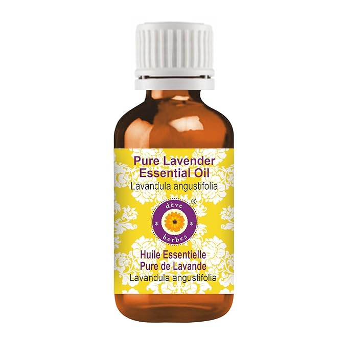 Deve Herbes Pure Lavender Essential Oil (Lavandula angustifolia) Steam Distilled 5ml (0.16 oz)