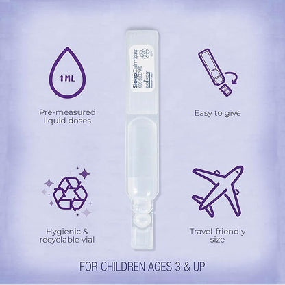 Boiron SleepCalm Kids Liquid Doses Sleep Aid for Deep, Relaxing, Restful Nighttime Sleep - Melatonin-Free and Non Habit-Forming - 15 Count