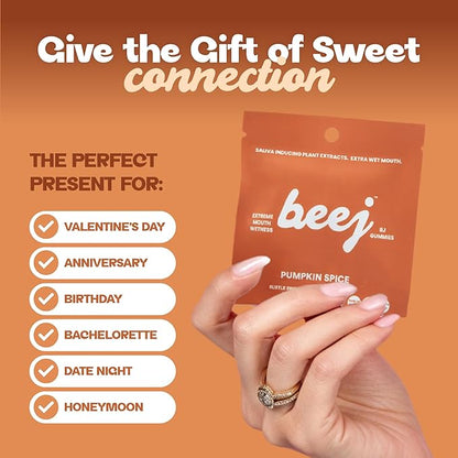BEEJ Gummies for Couples - Natural Intimacy Gummy Candy - Romantic Gift for Birthday, Honeymoon, Anniversary, Valentines Day - No Artificial Flavors - Made in USA - 3 Pack, Pumpkin Spice