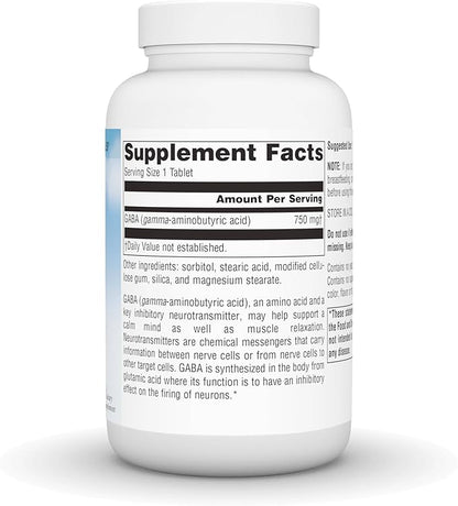 Source Naturals Serene Science GABA, for a Calm Mind* - 750mg, 90 Tablets