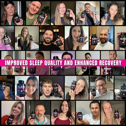 Extra Strength Sleep Aid for Adults with Extended Release MicroActive Melatonin, Ashwagandha, L-Theanine, & 7 Additional All-Natural Ingredients | Advanced Recovery Supplement (90 Capsules)